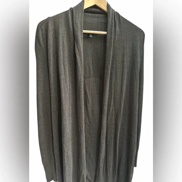 Banana Republic Women's Olive Open-Front Long Extra Fine Knit Cardigan S Women’s - Picture 3 of 6